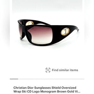 CHRISTIAN DIOR FLAVOUR 1 CD LOGO -SHIELD SUNGLASSES